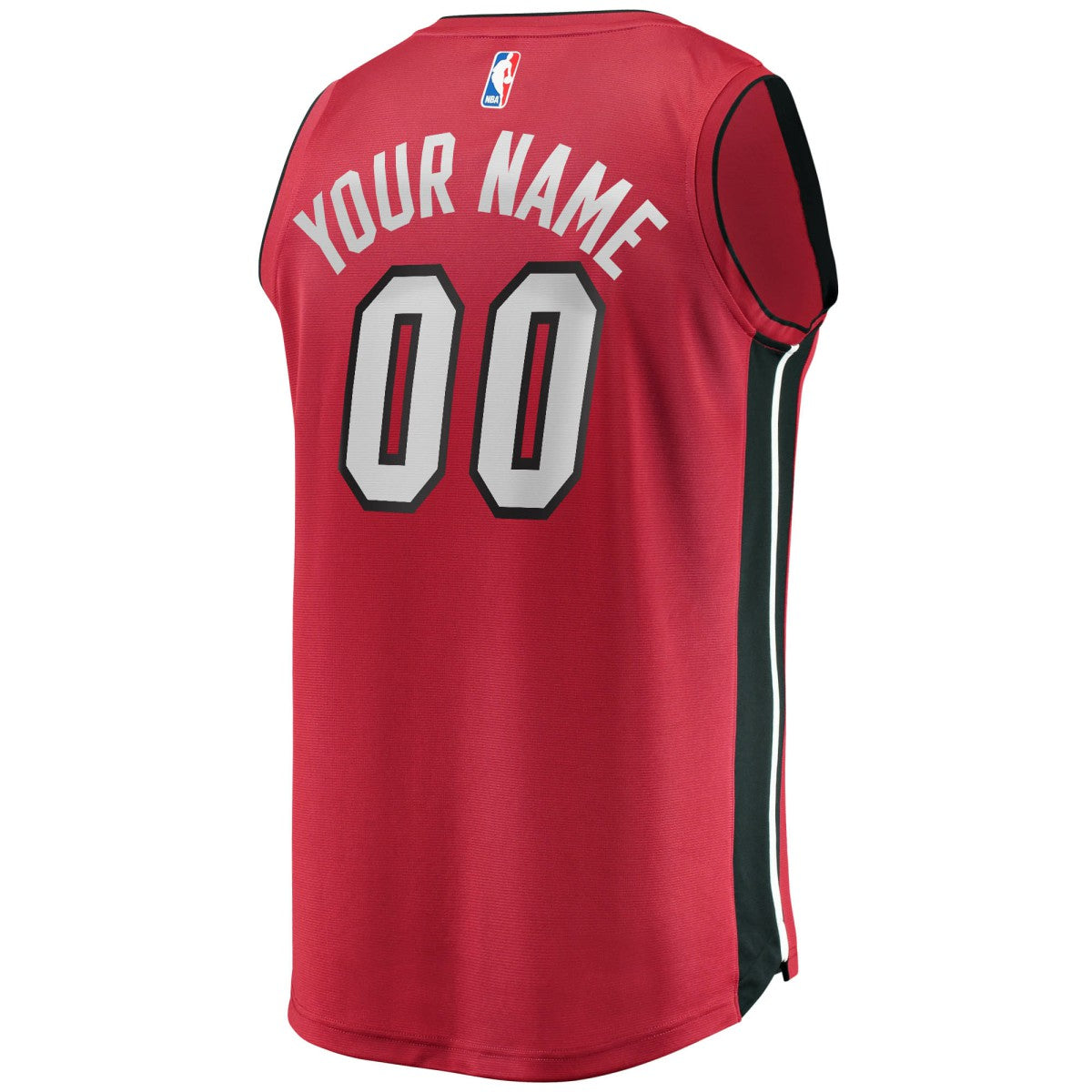 Miami Heat Youth Fast Break Replica Custom Jersey Red On Sale
