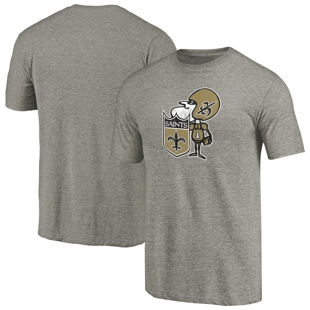 New Orleans Saints  Throwback Logo Tri-Blend T-Shirt