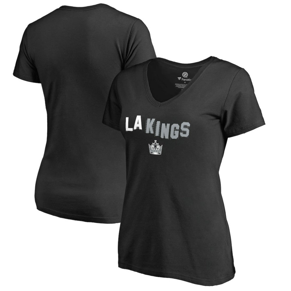 Los Angeles Kings Women's Fan Favorite Team Slogan V-Neck T-Shirt Online
