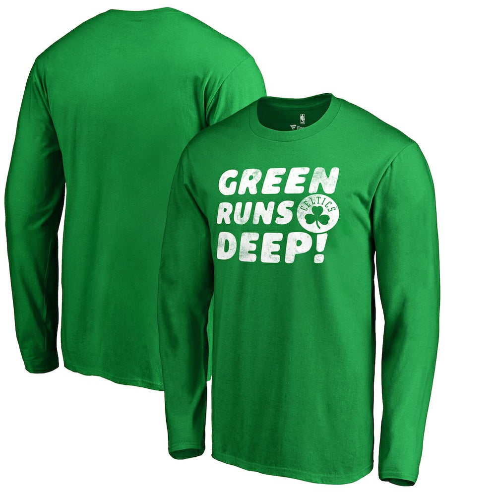 Boston Celtics Green Runs Deep Hometown Collection Long Sleeve T-Shirt For Sale