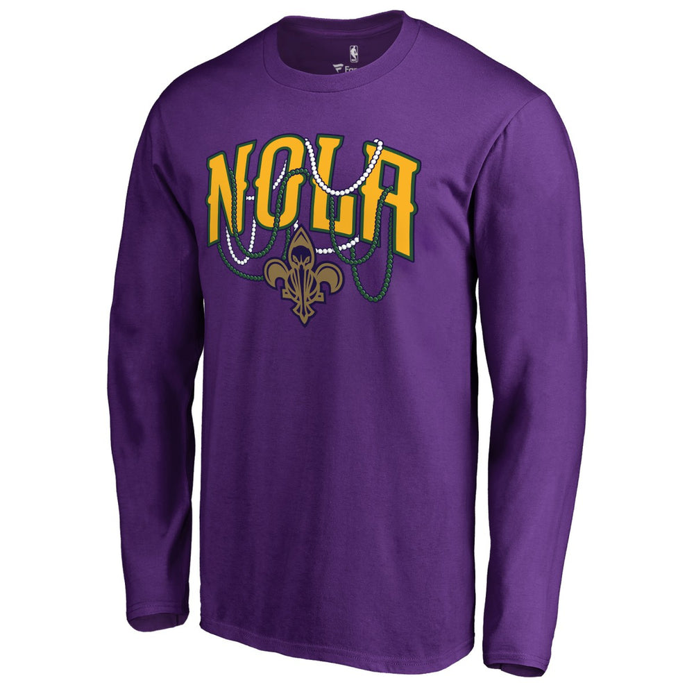 New Orleans Pelicans NOLA Beads Hometown Collection Long Sleeve T-Shirt Discount