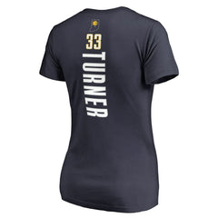 Myles Turner Indiana Pacers Women's Backer Name and Number V-Neck T-Shirt Discount