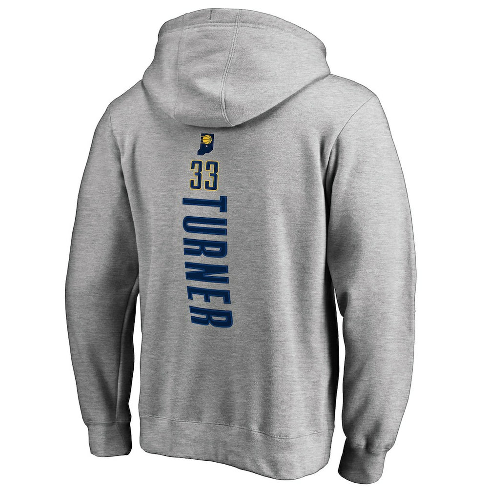 Myles Turner Indiana Pacers Backer Name and Number Pullover Hoodie For Sale