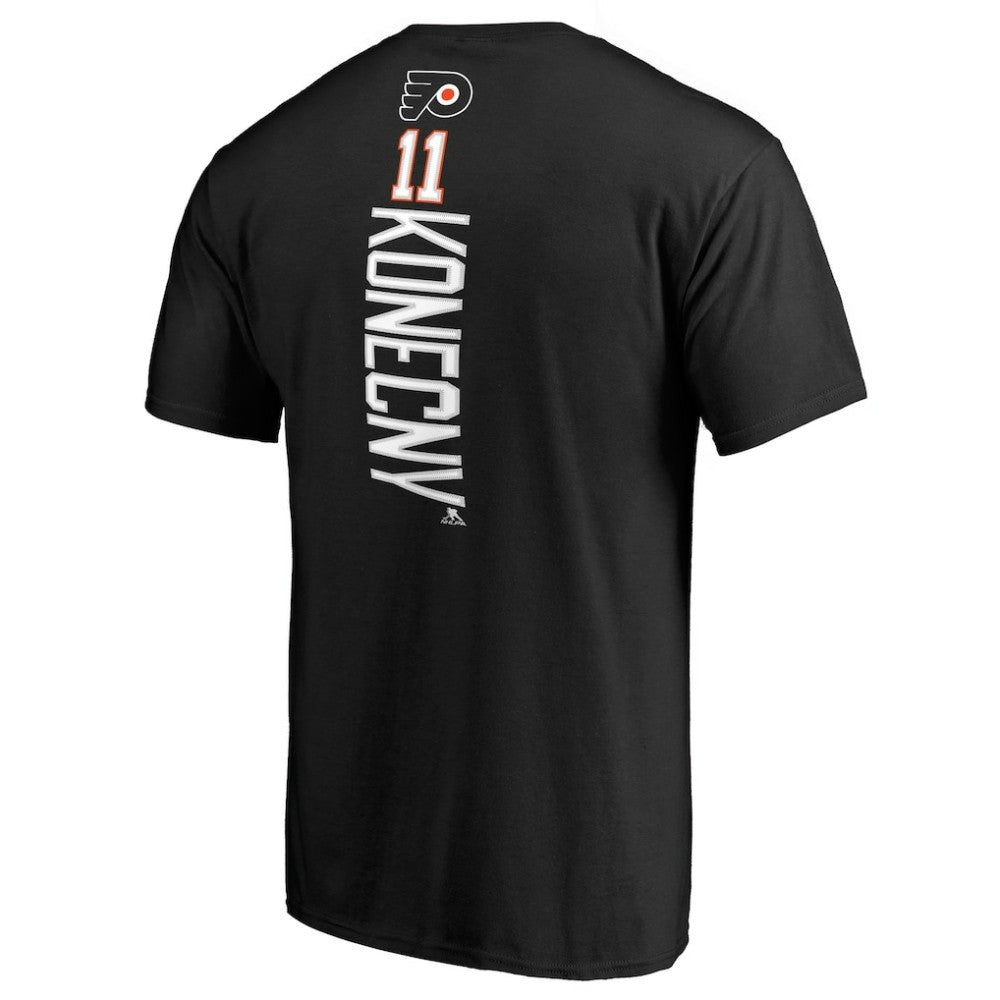 Travis Konecny Philadelphia Flyers Team Logo Backer Name & Number T-Shirt Online