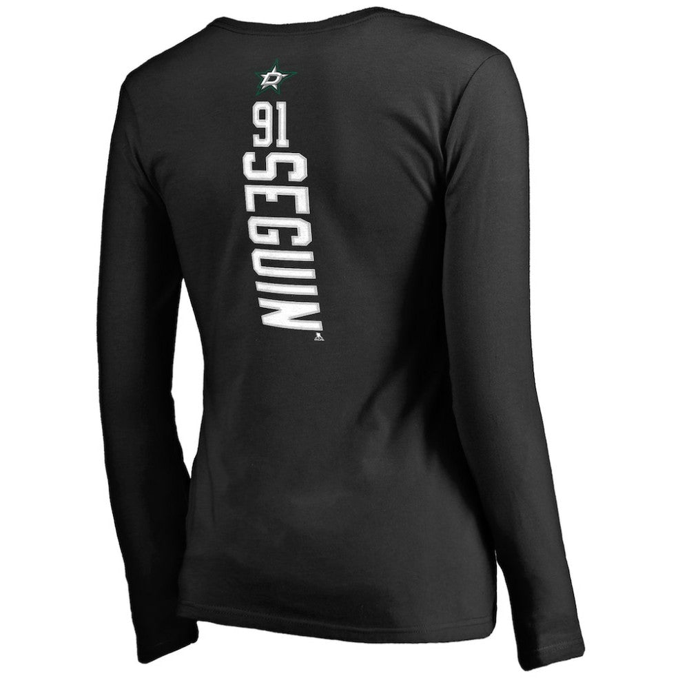 Tyler Seguin Dallas Stars Women's Backer Name & Number Slim Fit Long Sleeve V-Neck T-Shirt Online