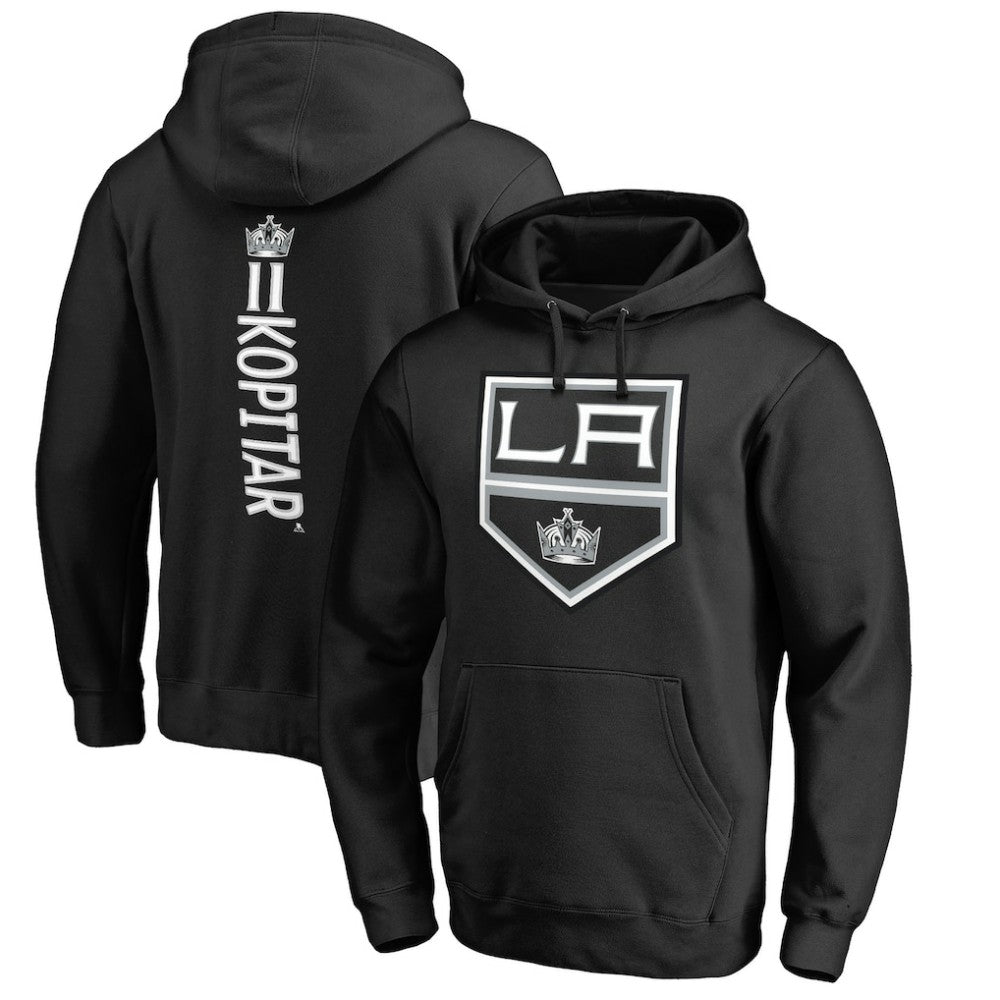 Anze Kopitar Los Angeles Kings Backer Name & Number Pullover Hoodie For Sale