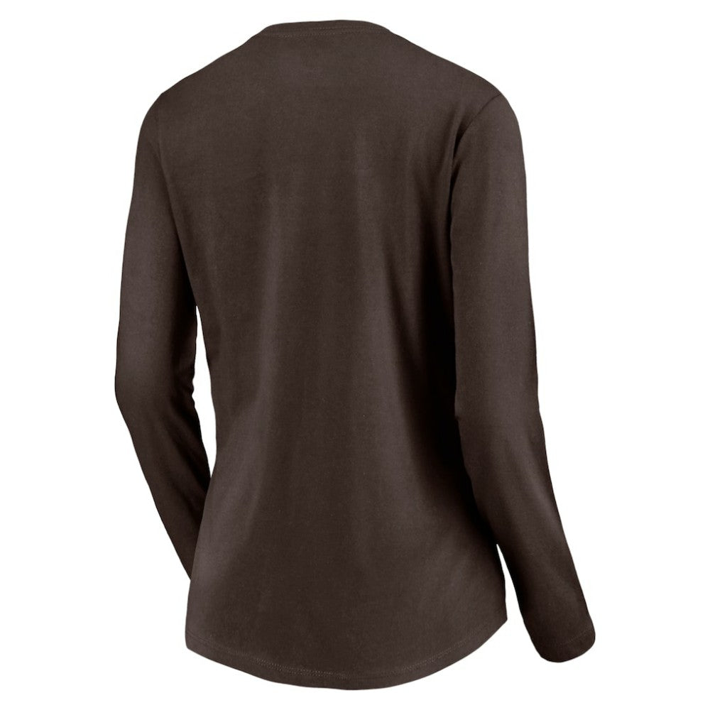 San Diego Padres Women's Cooperstown Collection Wahconah Long Sleeve V-Neck T-Shirt | MLB Shop