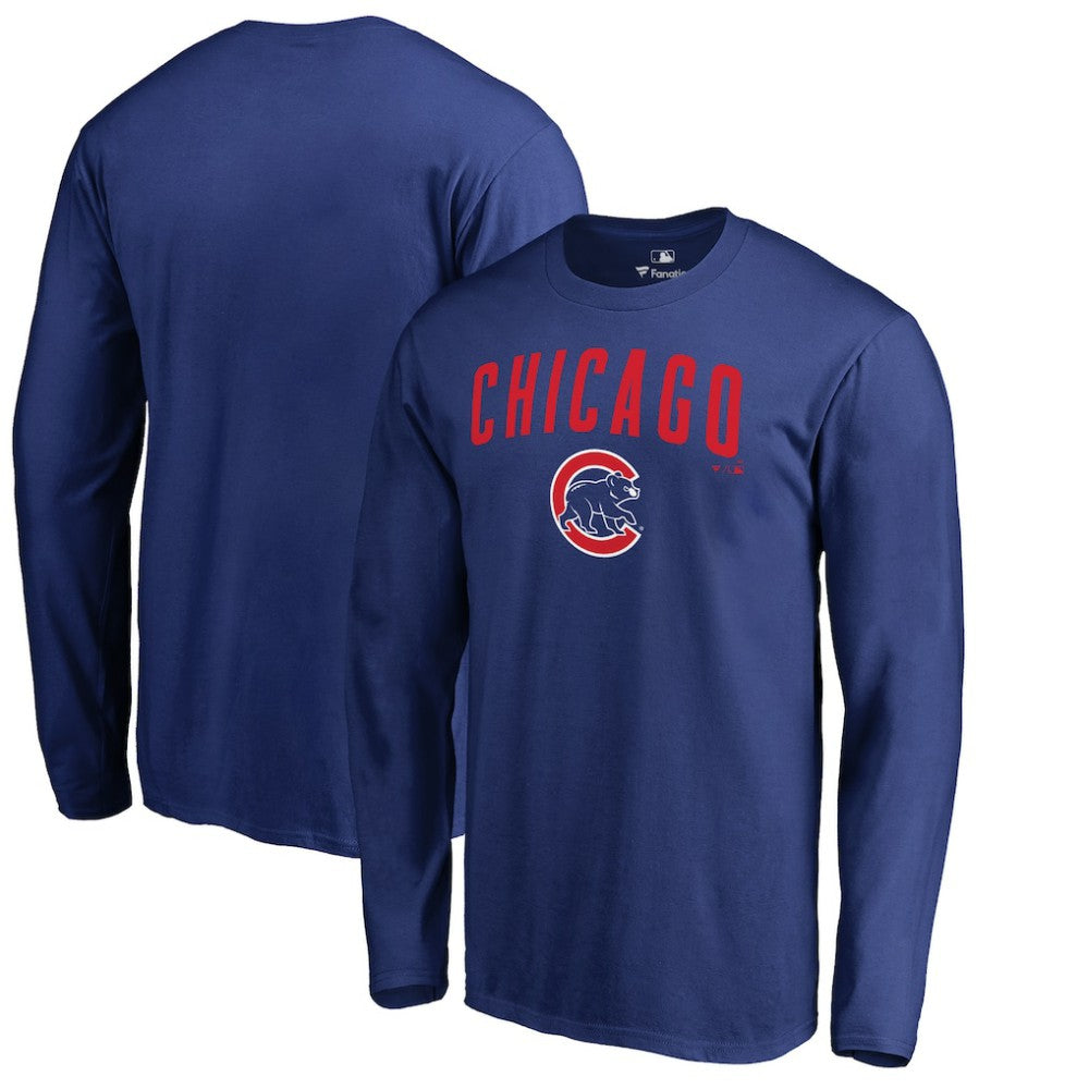 Chicago Cubs Team Lockup Long Sleeve T-Shirt | MLB Outlet