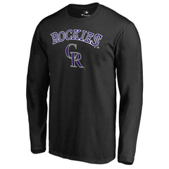 Colorado Rockies Team Lockup Long Sleeve T-Shirt | MLB US