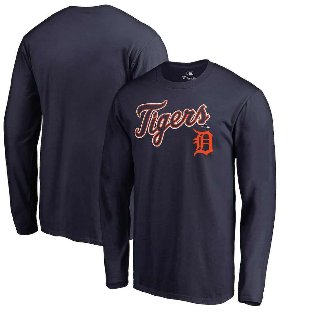 Detroit Tigers Team Lockup Long Sleeve T-Shirt | MLB Near me