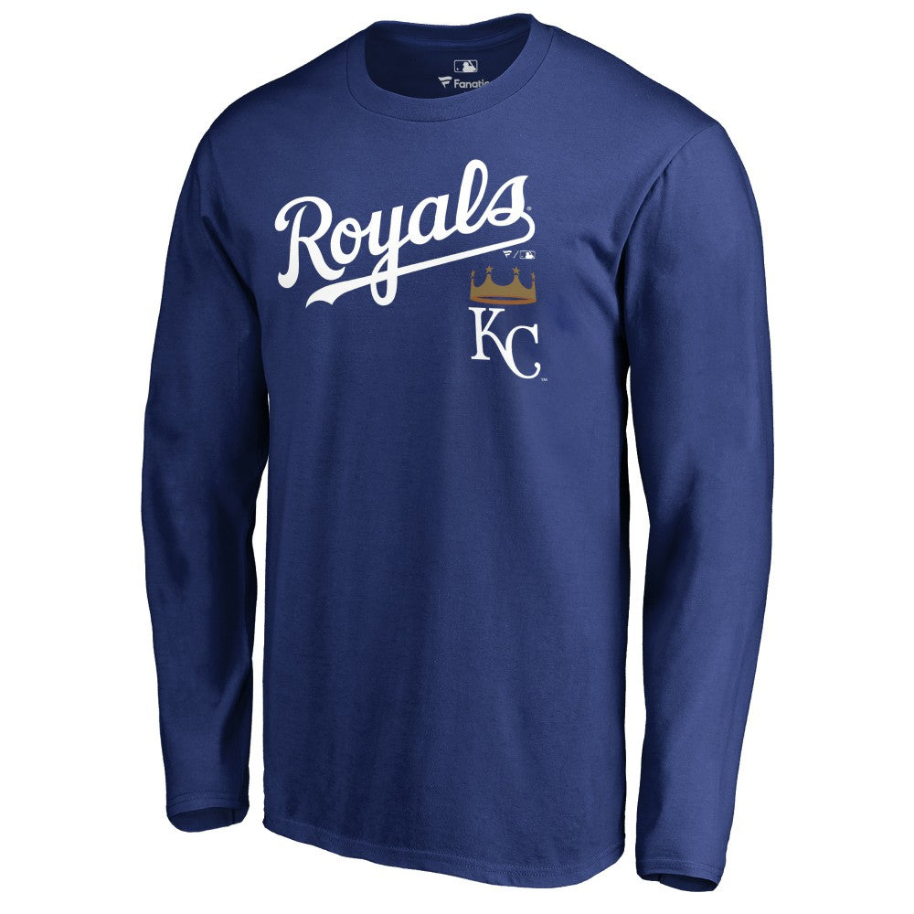 Kansas City Royals Team Lockup Long Sleeve T-Shirt | MLB New
