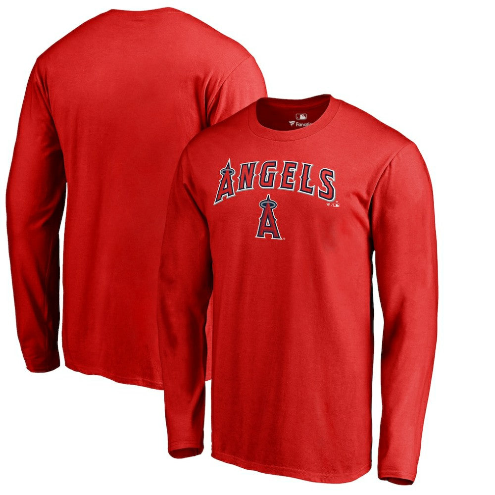 Los Angeles Angels Team Lockup Long Sleeve T-Shirt | MLB Online