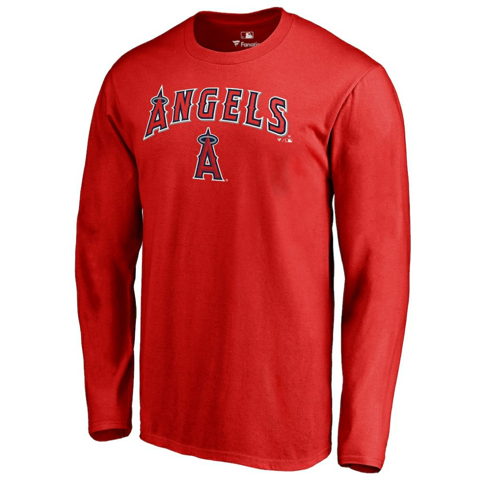 Los Angeles Angels Team Lockup Long Sleeve T-Shirt | MLB Online