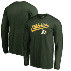 Athletics Team Lockup Long Sleeve T-Shirt | MLB Online