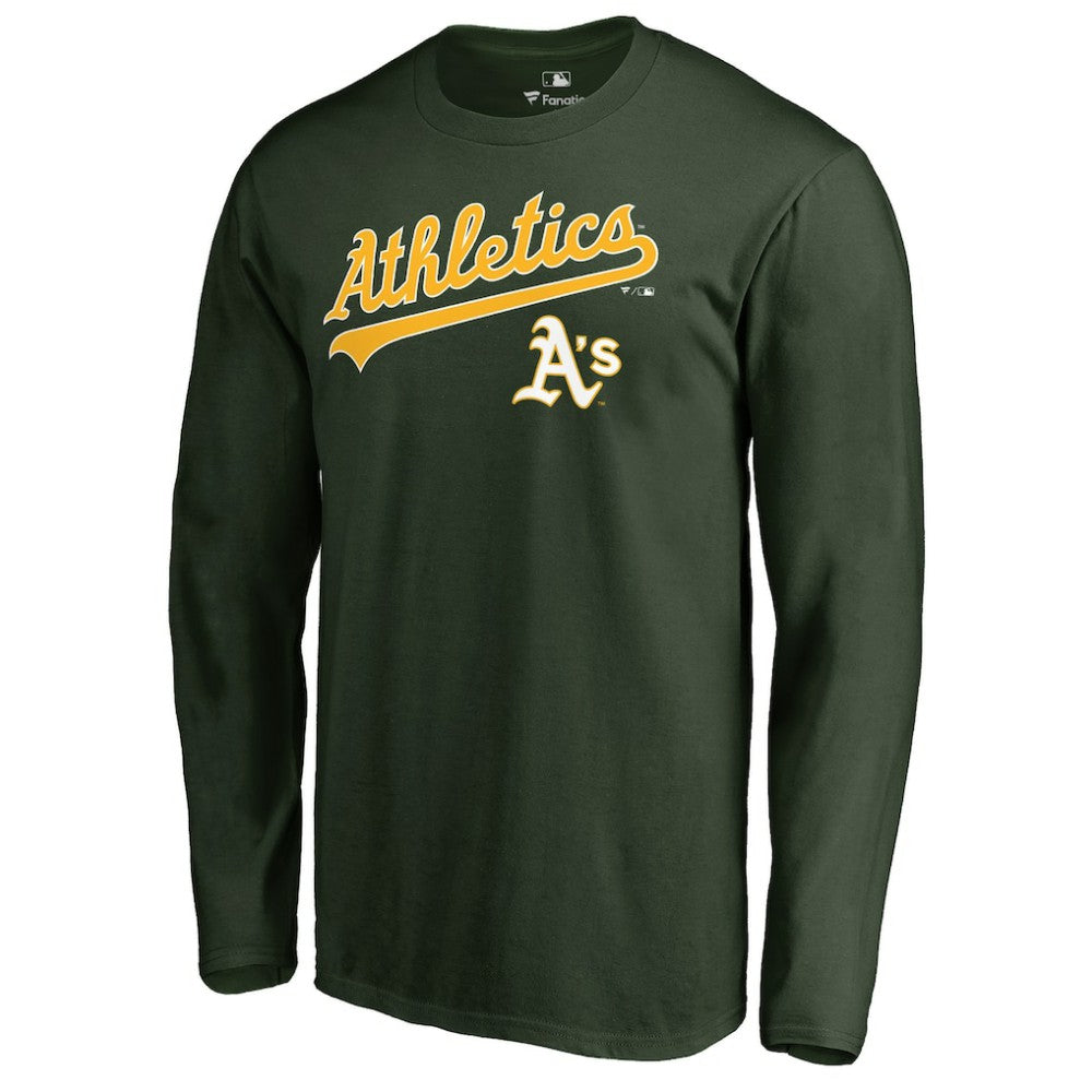 Athletics Team Lockup Long Sleeve T-Shirt | MLB Online