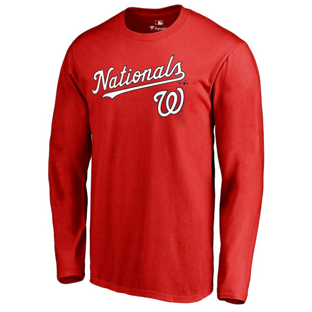 Washington Nationals Team Lockup Long Sleeve T-Shirt | MLB New