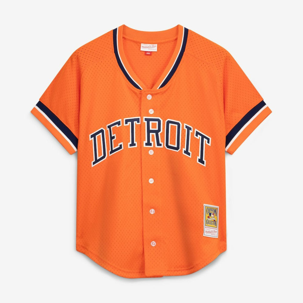 Kirk Gibson Detroit Tigers Mitchell & Ness Cooperstown Collection Mesh Batting Practice Button-Up Jersey | MLB New