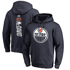 Connor McDavid Edmonton Oilers Backer Name & Number Pullover Hoodie Sale