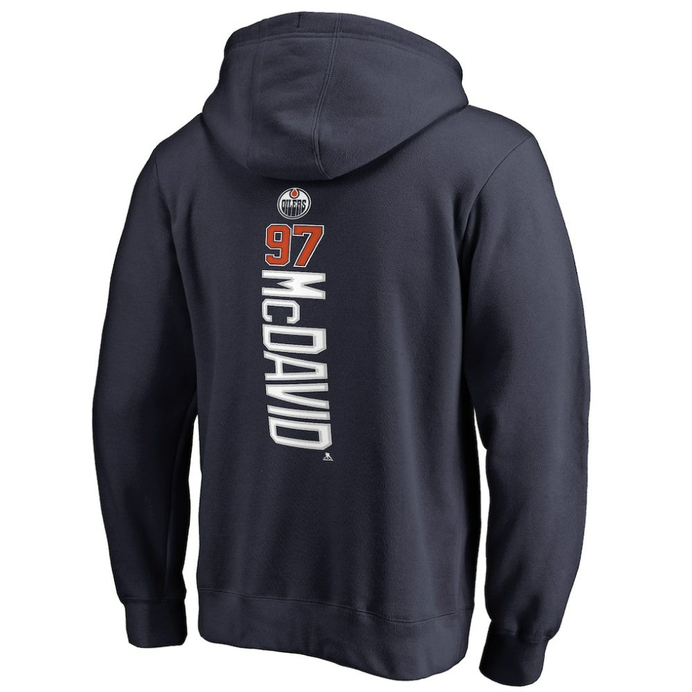 Connor McDavid Edmonton Oilers Backer Name & Number Pullover Hoodie Sale