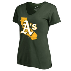 Athletics Women's Hometown Collection The Big O V-Neck T-Shirt | MLB Outlet
