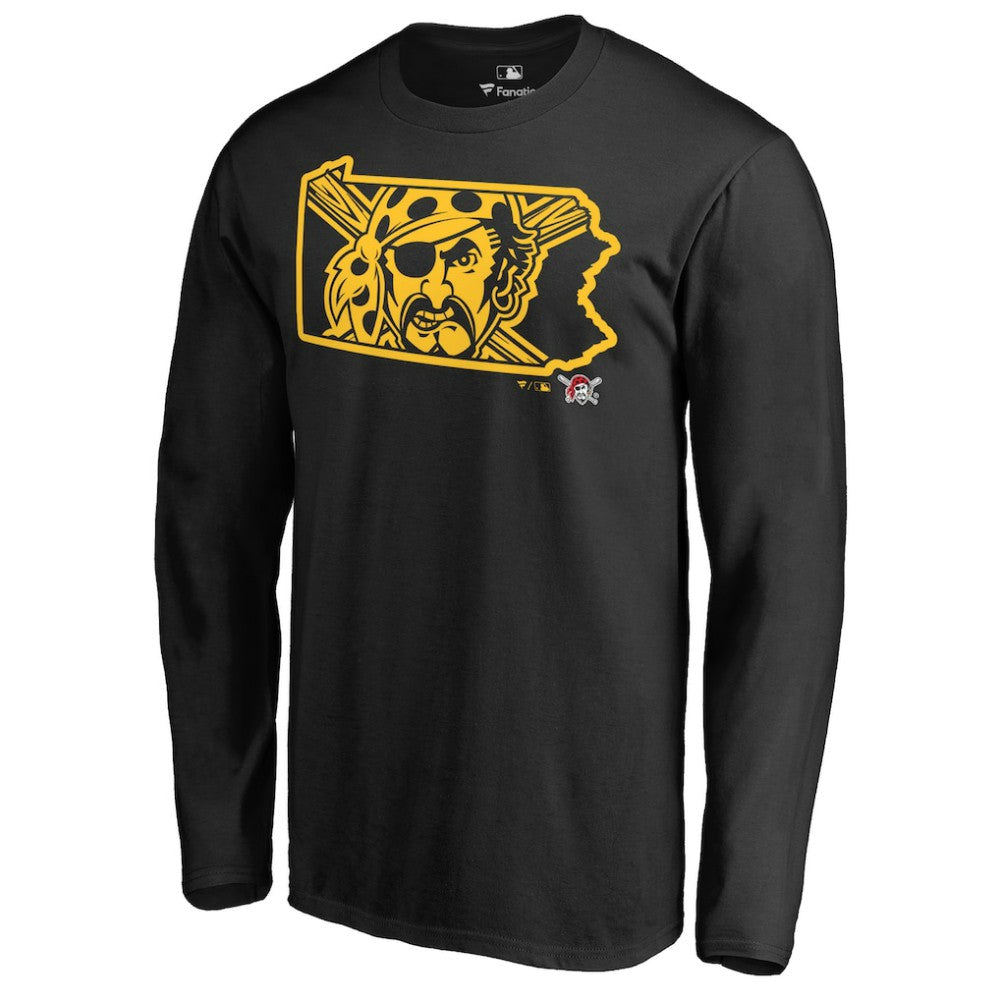 Pittsburgh Pirates Hometown Collection Bucco State Long Sleeve T-Shirt | MLB New