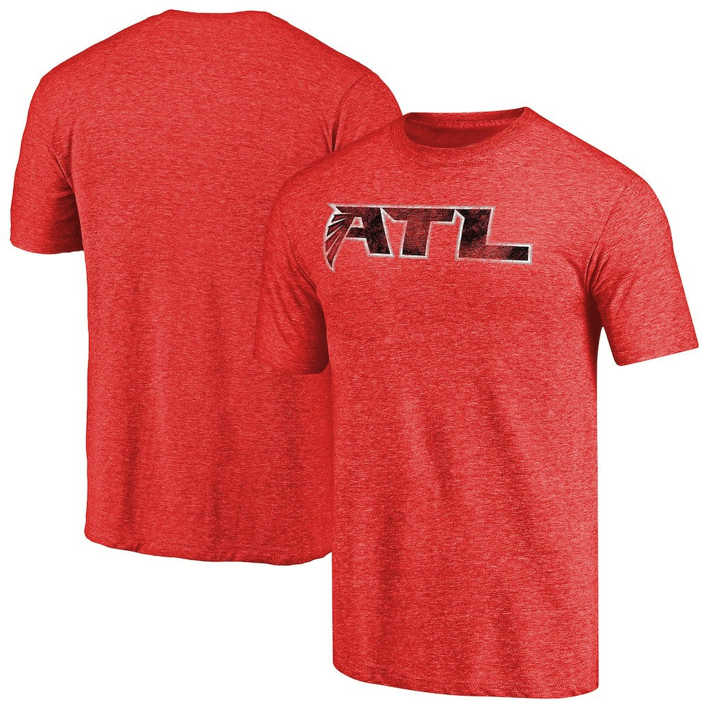 Atlanta Falcons  Distressed Alternate Logo Secondary Tri-Blend T-Shirt