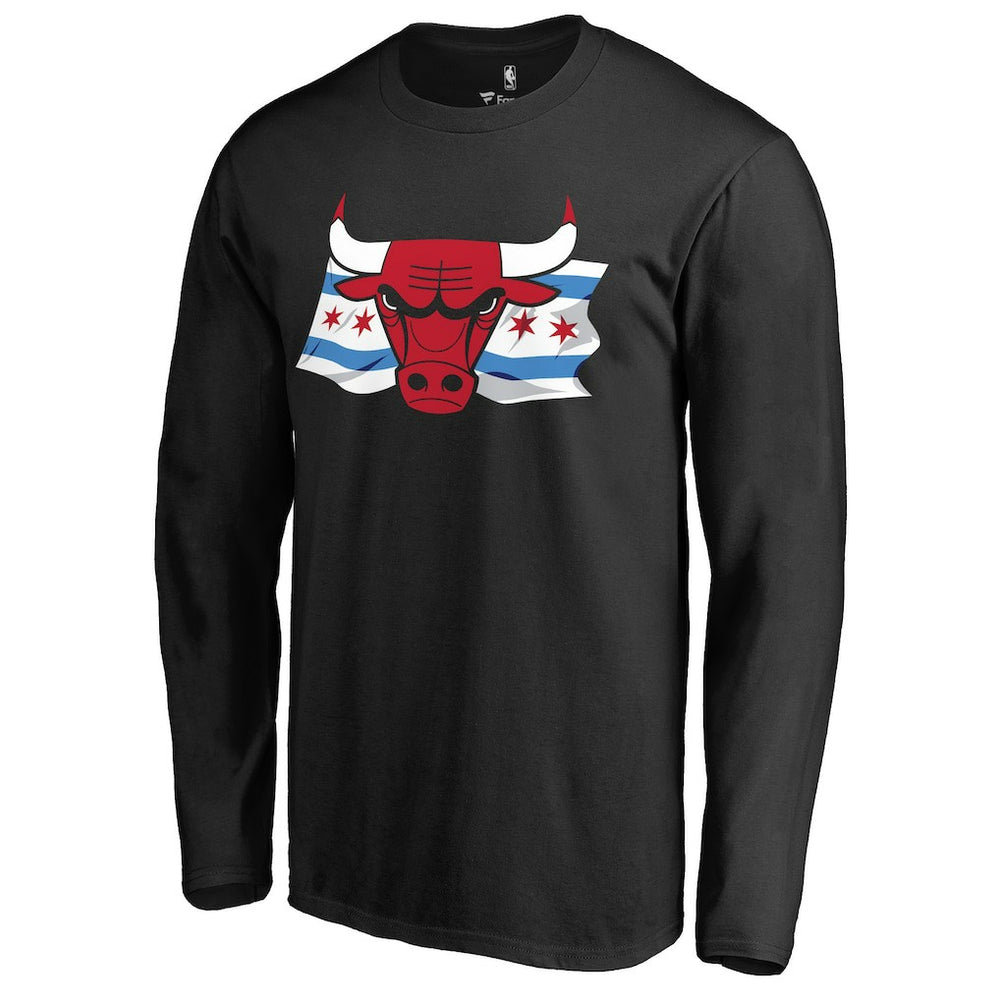 Chicago Bulls Hometown Collection Chicago Flag Long Sleeve T-Shirt sale Outlet