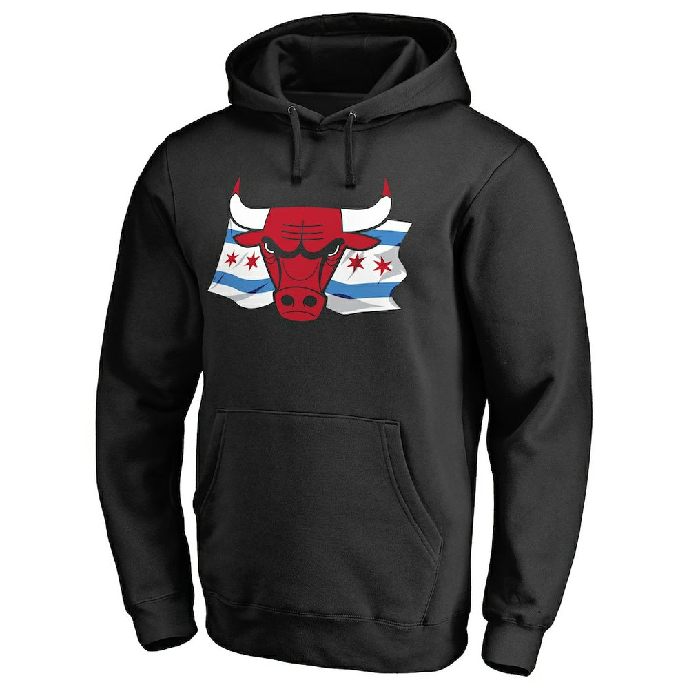 Chicago Bulls Hometown Collection Chicago Flag Pullover Hoodie Discount