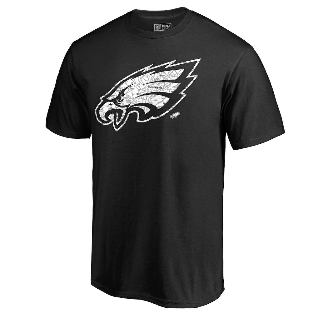 Philadelphia Eagles  Hometown Collection On The Map T-Shirt