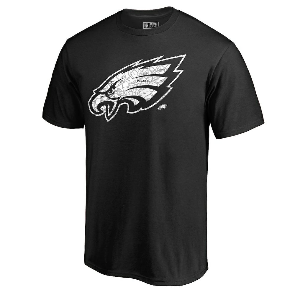 Philadelphia Eagles  Hometown Collection On The Map T-Shirt