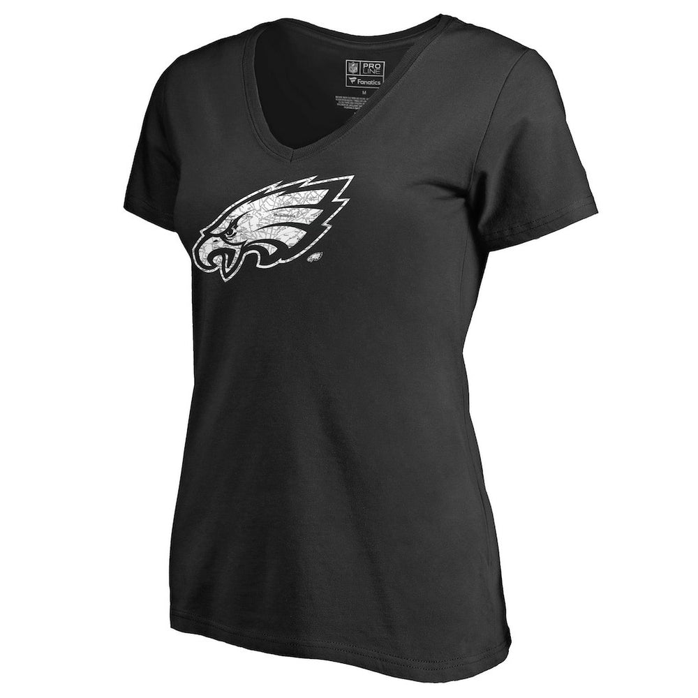 Philadelphia Eagles  Women's Hometown Collection On The Map V-Neck T-Shirt