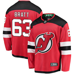 Jesper Bratt New Jersey Devils Fanatics Home Breakaway Player Jersey On Sale