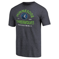 Minnesota Timberwolves Vintage Arch Tri-Blend T-Shirt New