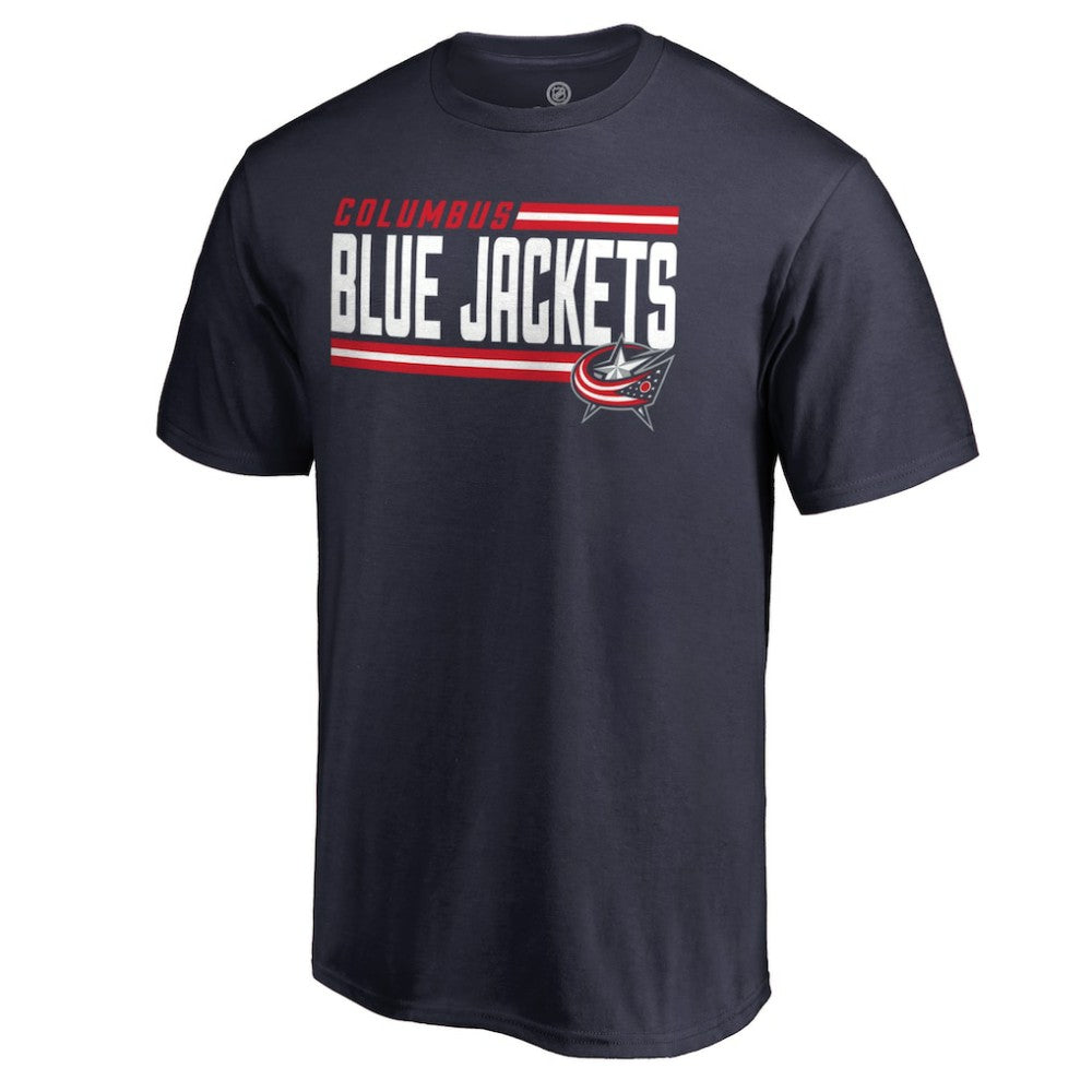 Columbus Blue Jackets Iconic Collection On Side Stripe T-Shirt Online