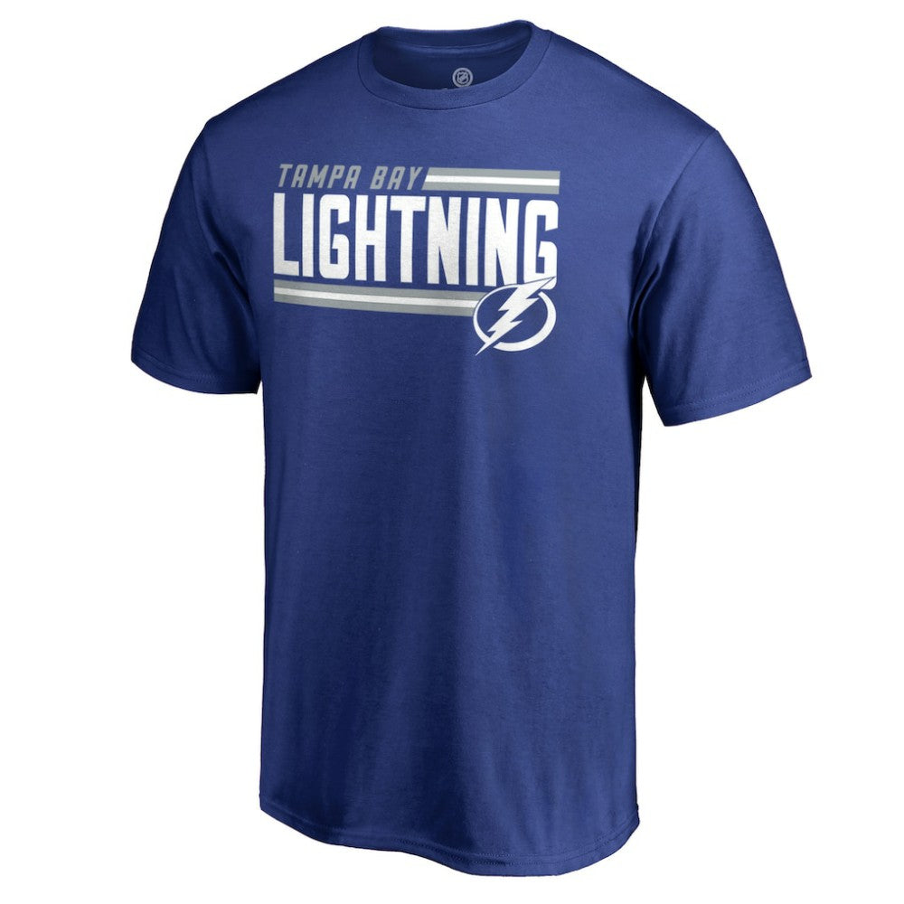 Tampa Bay Lightning Iconic Collection On Side Stripe T-Shirt Discount