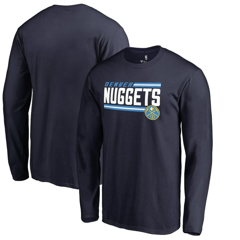 Denver Nuggets Onside Stripe Long Sleeve T-Shirt sale On Sale