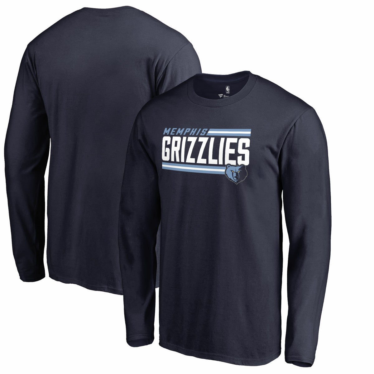 Memphis Grizzlies Onside Stripe Long Sleeve T-Shirt Discount