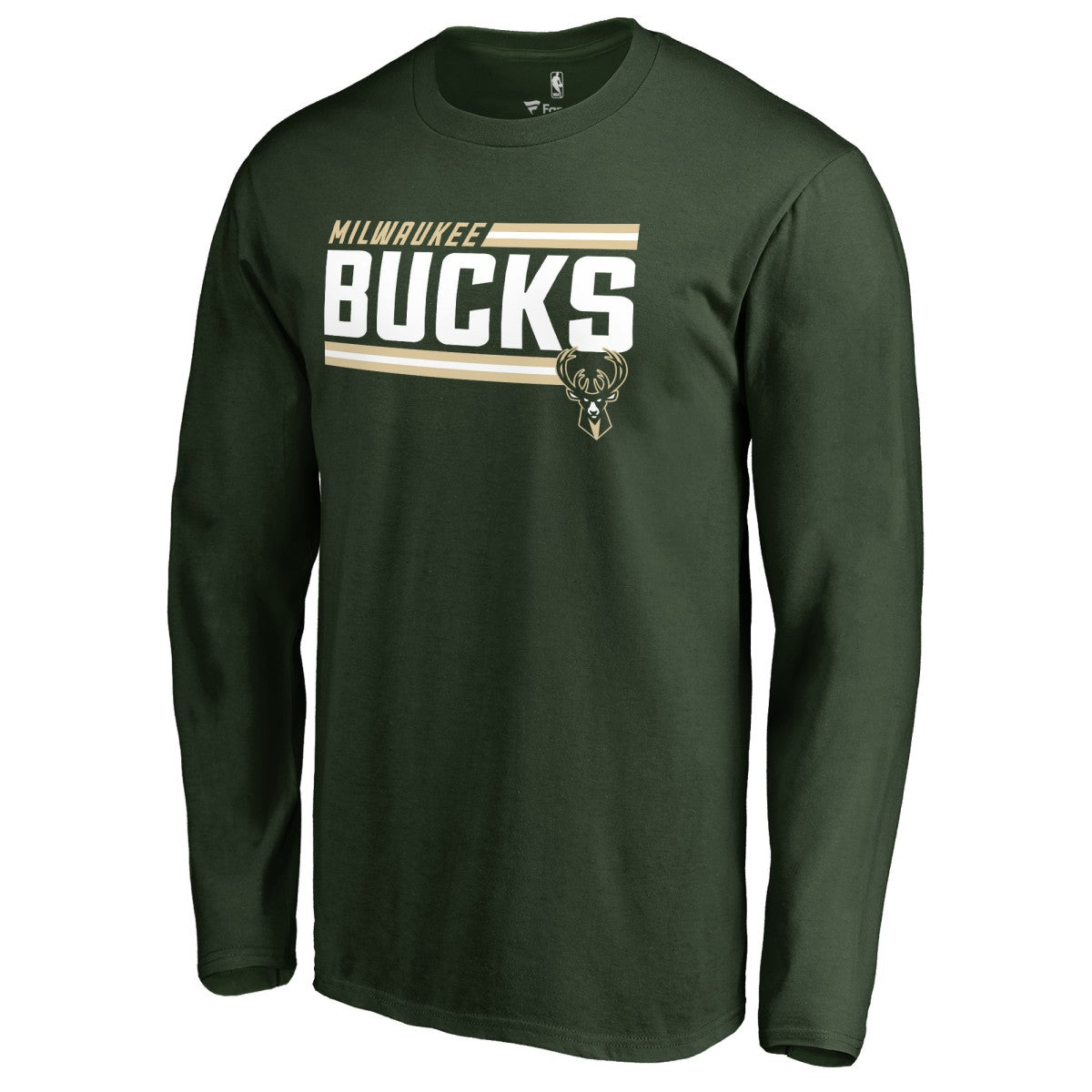 Milwaukee Bucks Onside Stripe Long Sleeve T-Shirt On Sale
