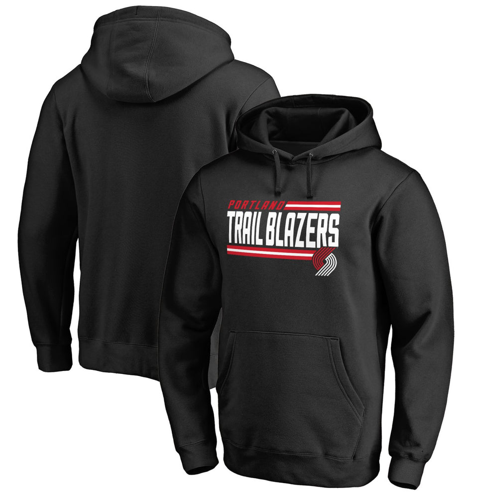 Portland Trail Blazers Onside Stripe Pullover Hoodie Discount