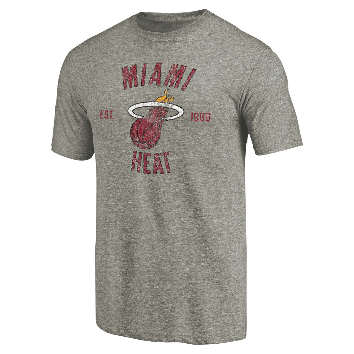 Miami Heat Team Heritage Tri-Blend T-Shirt New