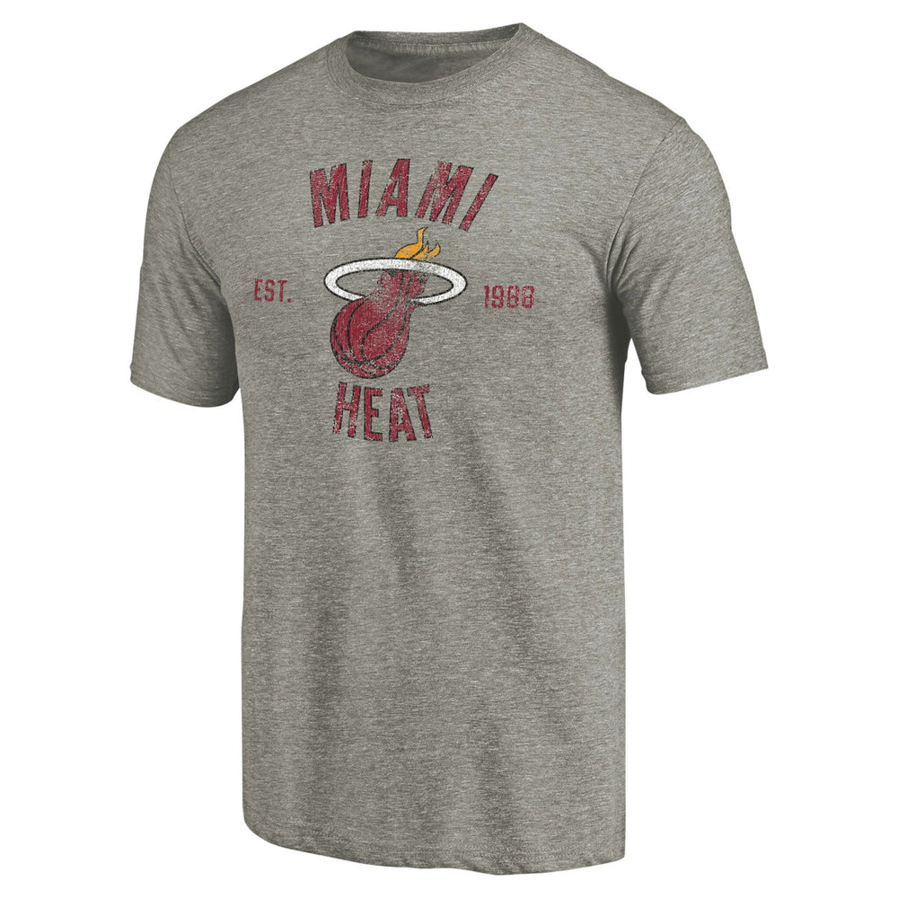 Miami Heat Team Heritage Tri-Blend T-Shirt New