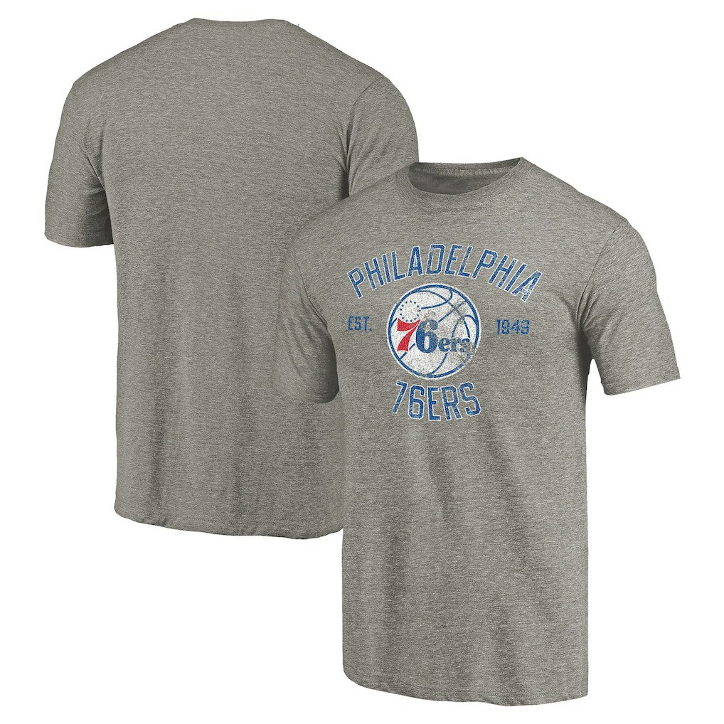 Philadelphia 76ers Team Heritage Tri-Blend T-Shirt On Sale