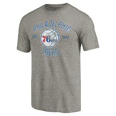 Philadelphia 76ers Team Heritage Tri-Blend T-Shirt On Sale