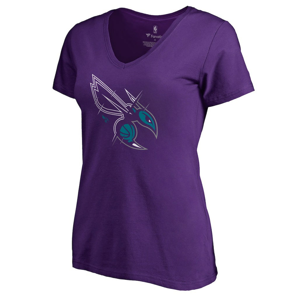 Charlotte Hornets Women's X-Ray Slim Fit V-Neck T-Shirt Online