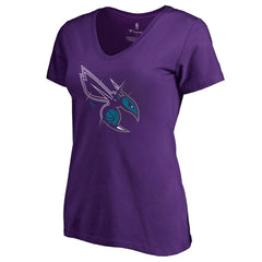 Charlotte Hornets Women's X-Ray Slim Fit V-Neck T-Shirt Online