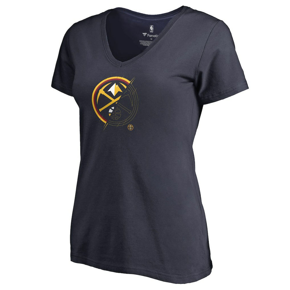Denver Nuggets Women's X-Ray Slim Fit V-Neck T-Shirt sale New