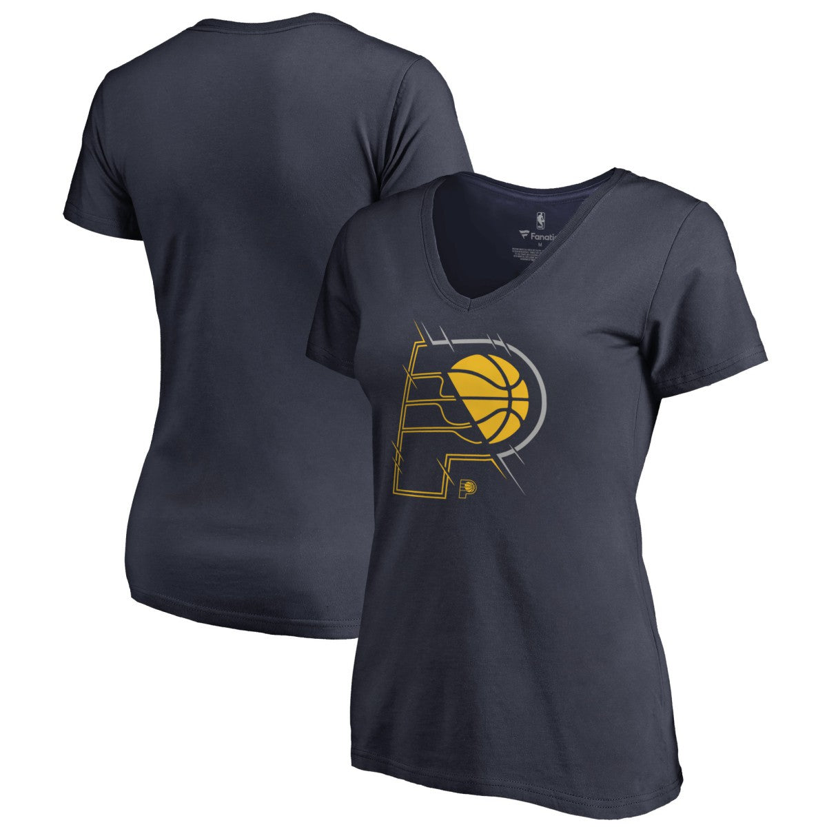 Indiana Pacers Women's X-Ray Slim Fit V-Neck T-Shirt Outlet