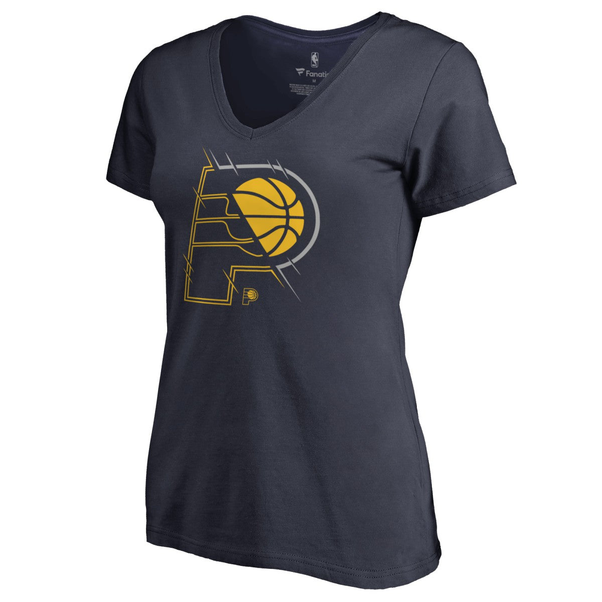 Indiana Pacers Women's X-Ray Slim Fit V-Neck T-Shirt Outlet