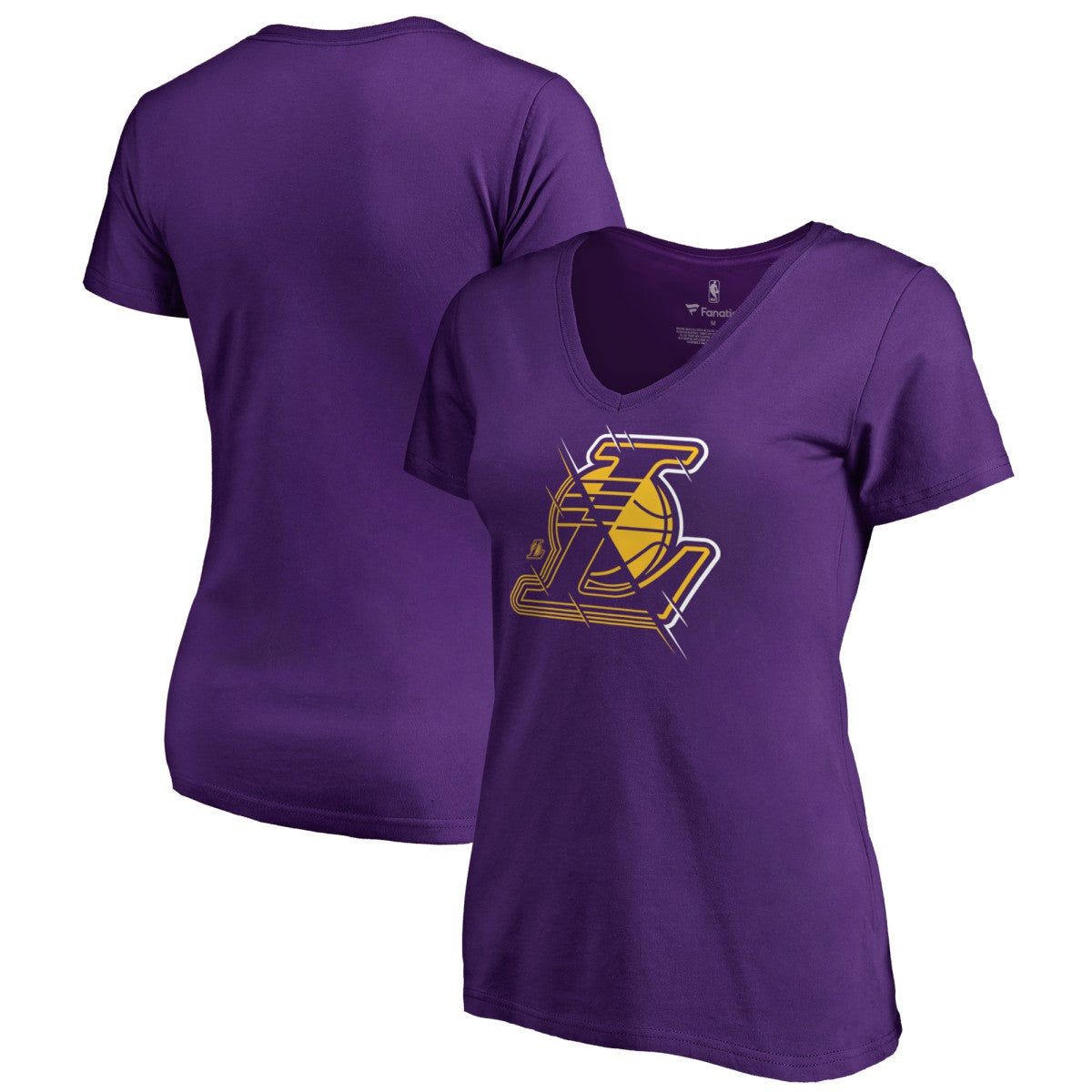 Los Angeles Lakers Women's X-Ray Slim Fit V-Neck T-Shirt Online
