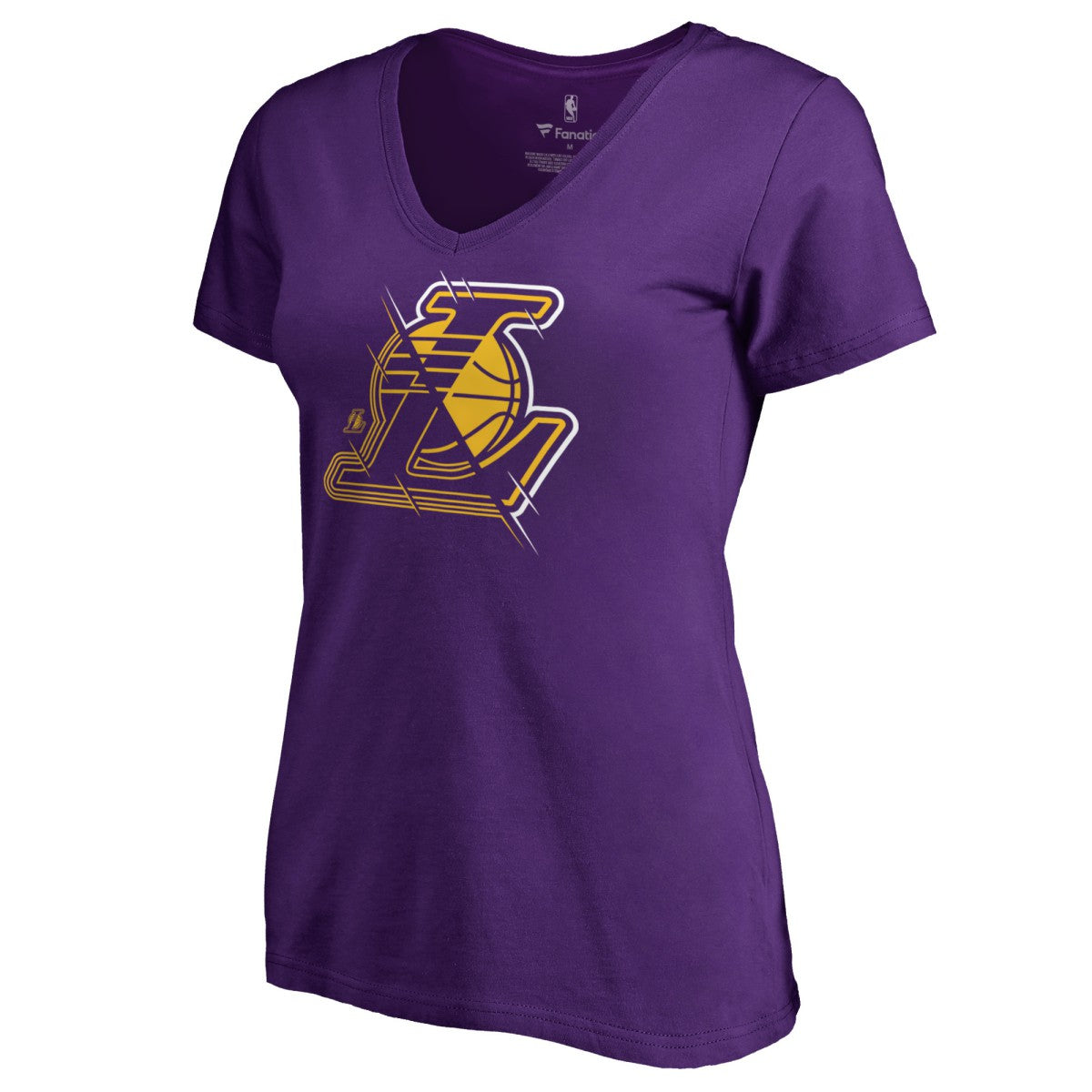Los Angeles Lakers Women's X-Ray Slim Fit V-Neck T-Shirt Online